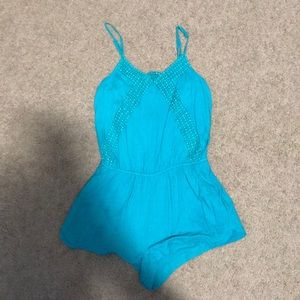 American eagle blue romper